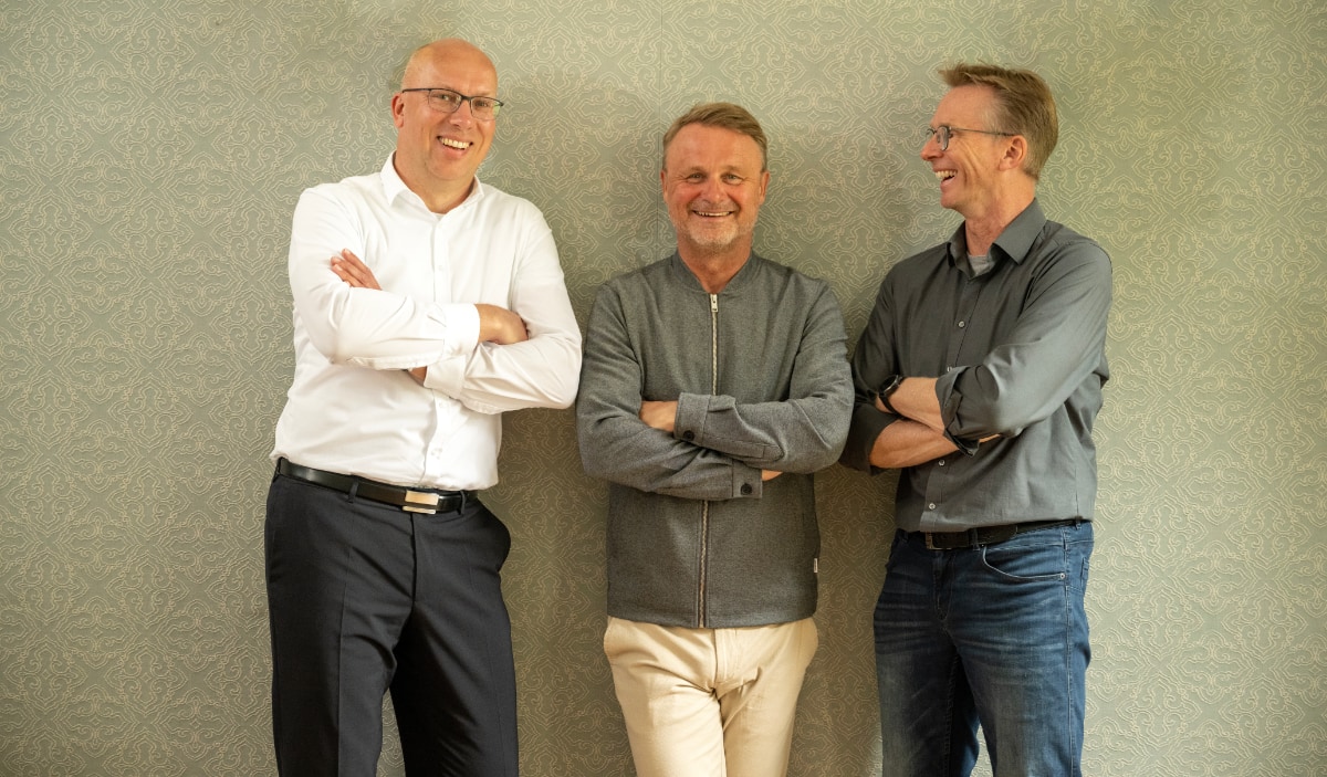 Die Partner Marko Bantin, Michael Wormuth und Claus-Peter Lamp